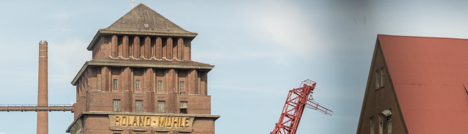 Die Rolandmühle ist gelungene Industriearchitektur in Bremen.